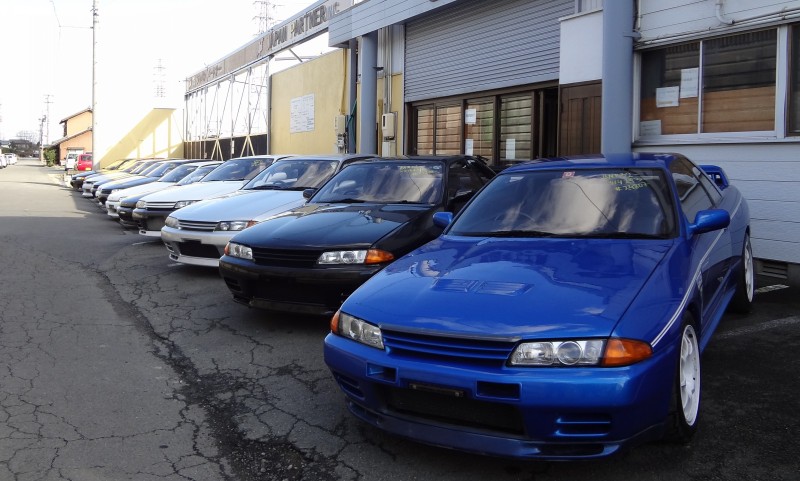 Nissan Skyline R32 in front of our office